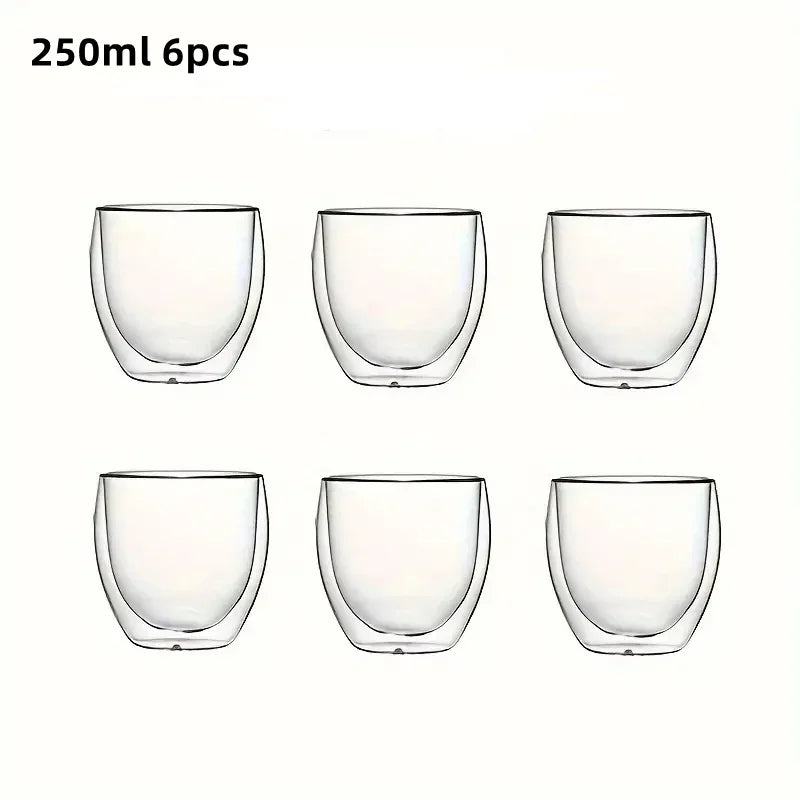 Tasses à Expresso en Verre à Double Paroi