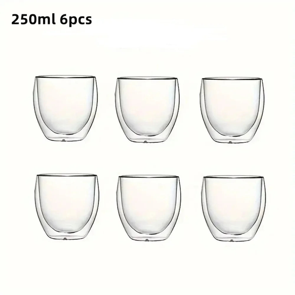Tasses à Expresso en Verre à Double Paroi