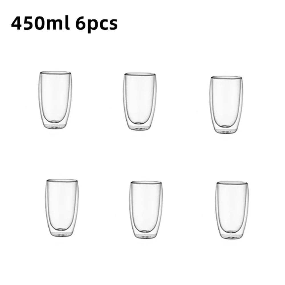 Tasses à Expresso en Verre à Double Paroi